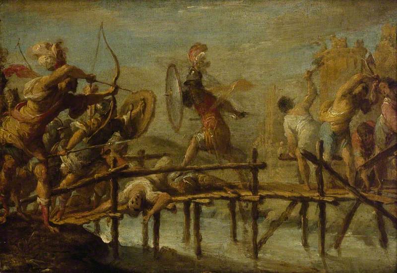 Strozzi, Bernardo, 1581-1644; Horatius Cocles defending the Bridge