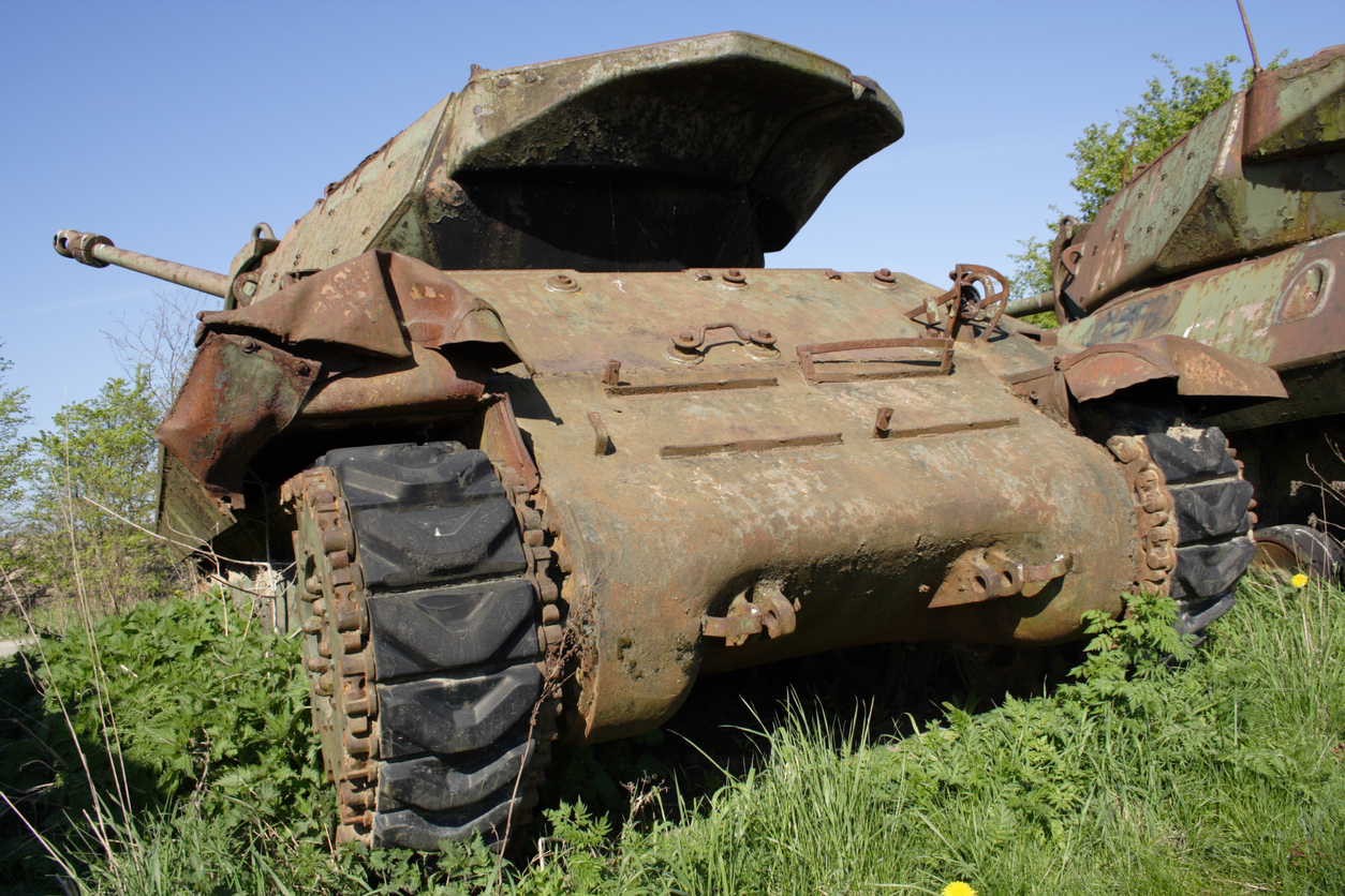 M10 Achilles IIC on tank cemetery