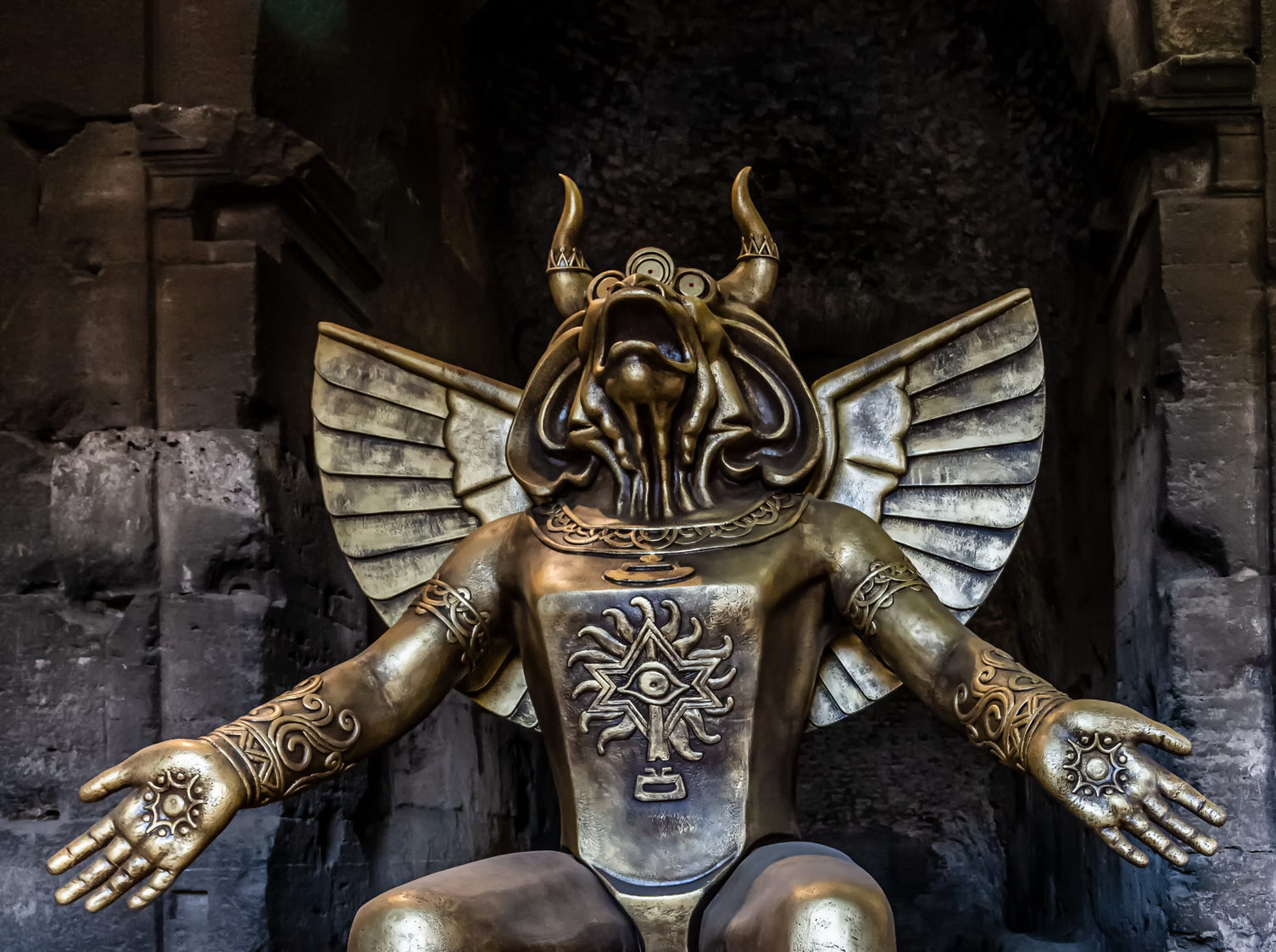 Statue of pagan god Moloch ( Molech )
