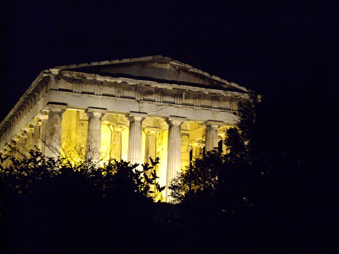 Temple of Athena by night