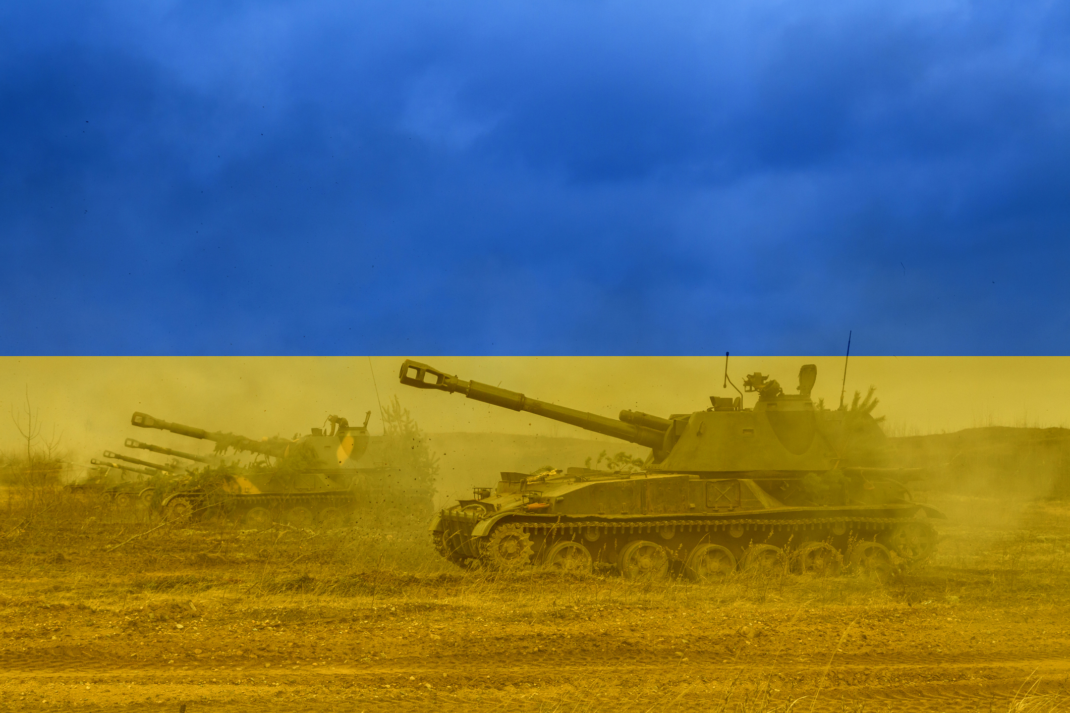 Russian invasion of Ukraine. Ukrainian flag