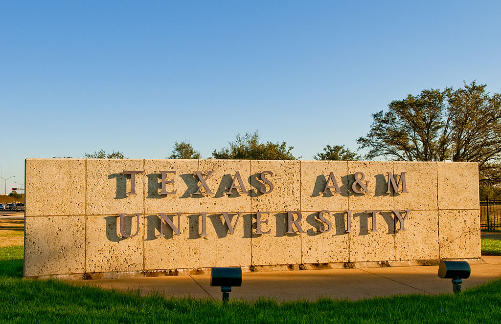 Sign For Texas A&M University In College Station Texas.