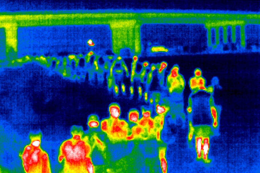 Thermal Camera Views Of Migrants Crossing Into Texas From Mexico