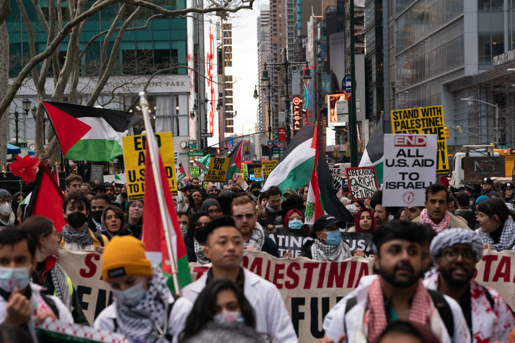 Pro-Palestinian Activists March In New York City On Al-Quds Day
