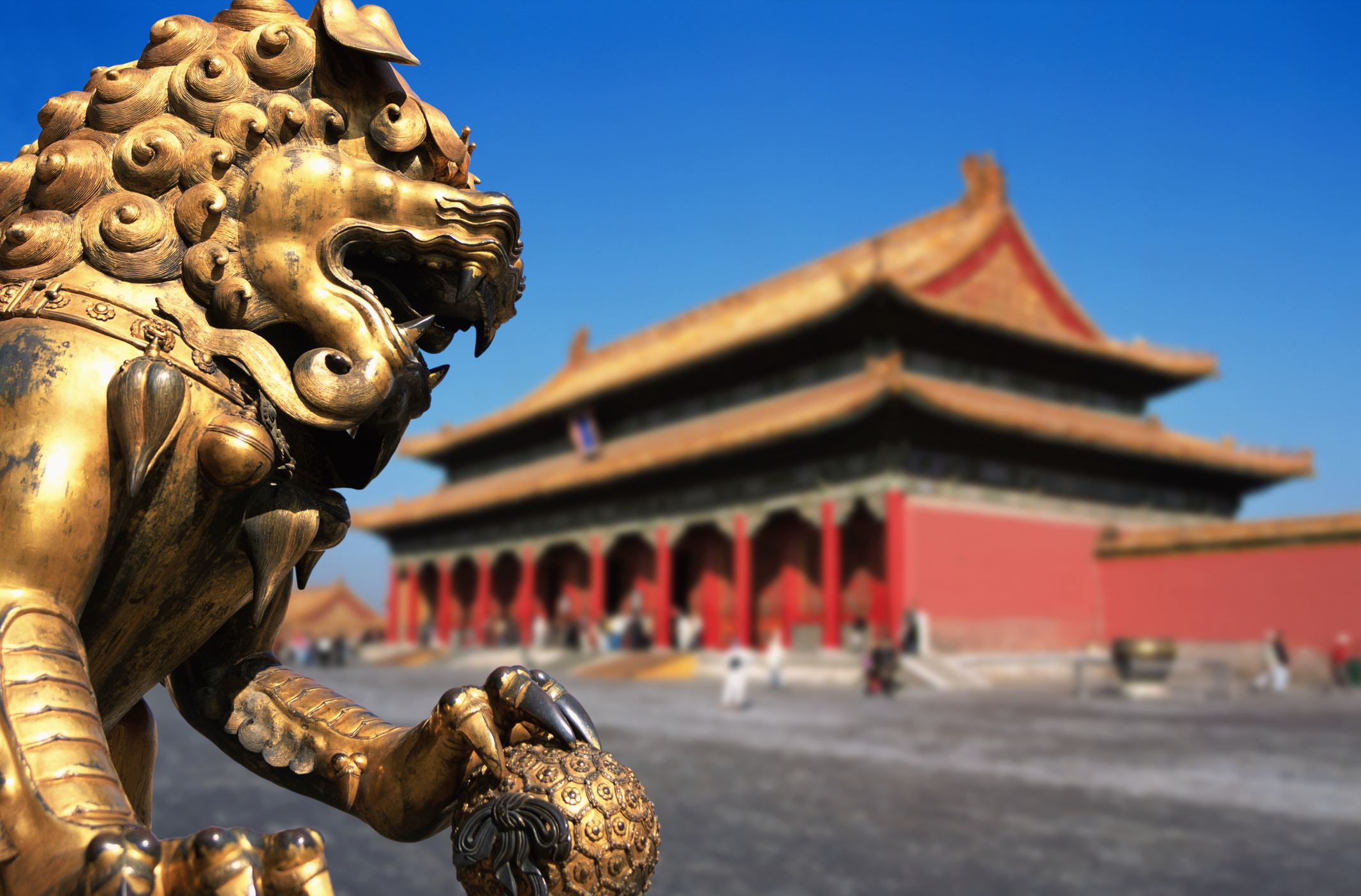 China, Beijing, Forbidden City, Golden Lion, Guardian