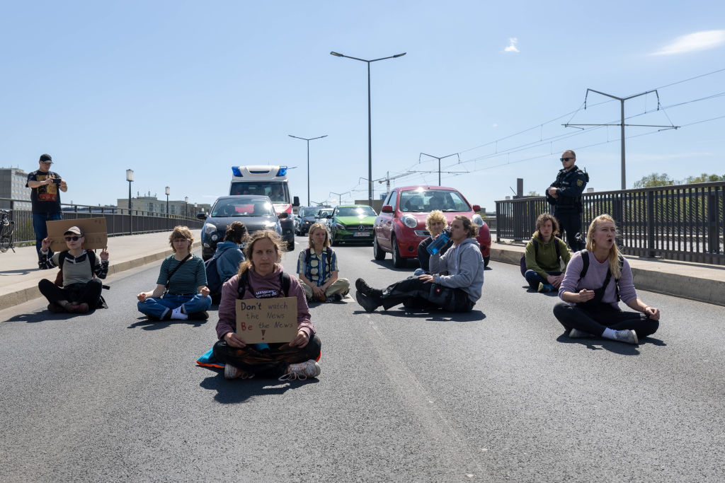 Last Generation Climate Group campaign in Dresden