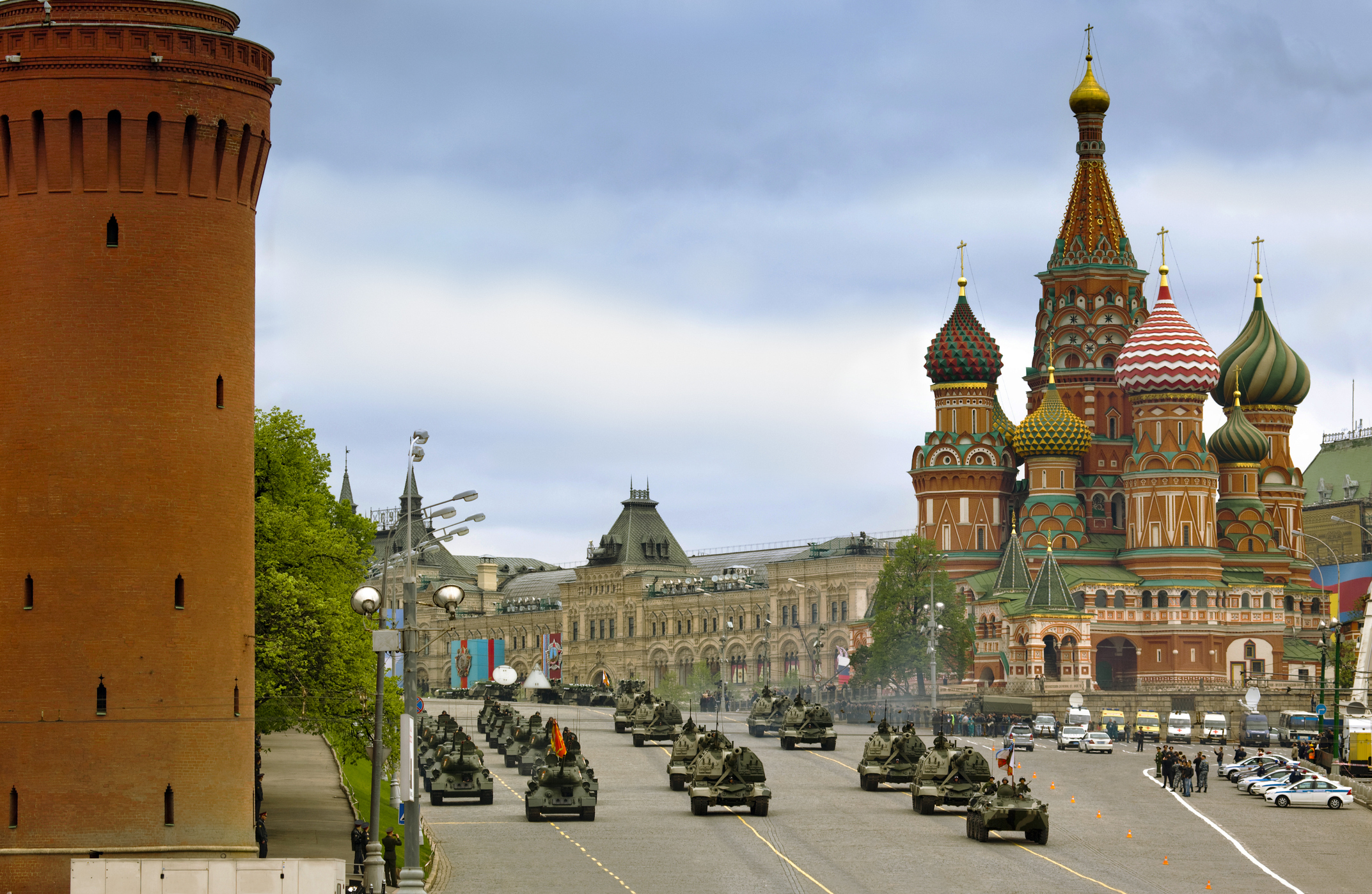 Military parade in Moscow, Russia