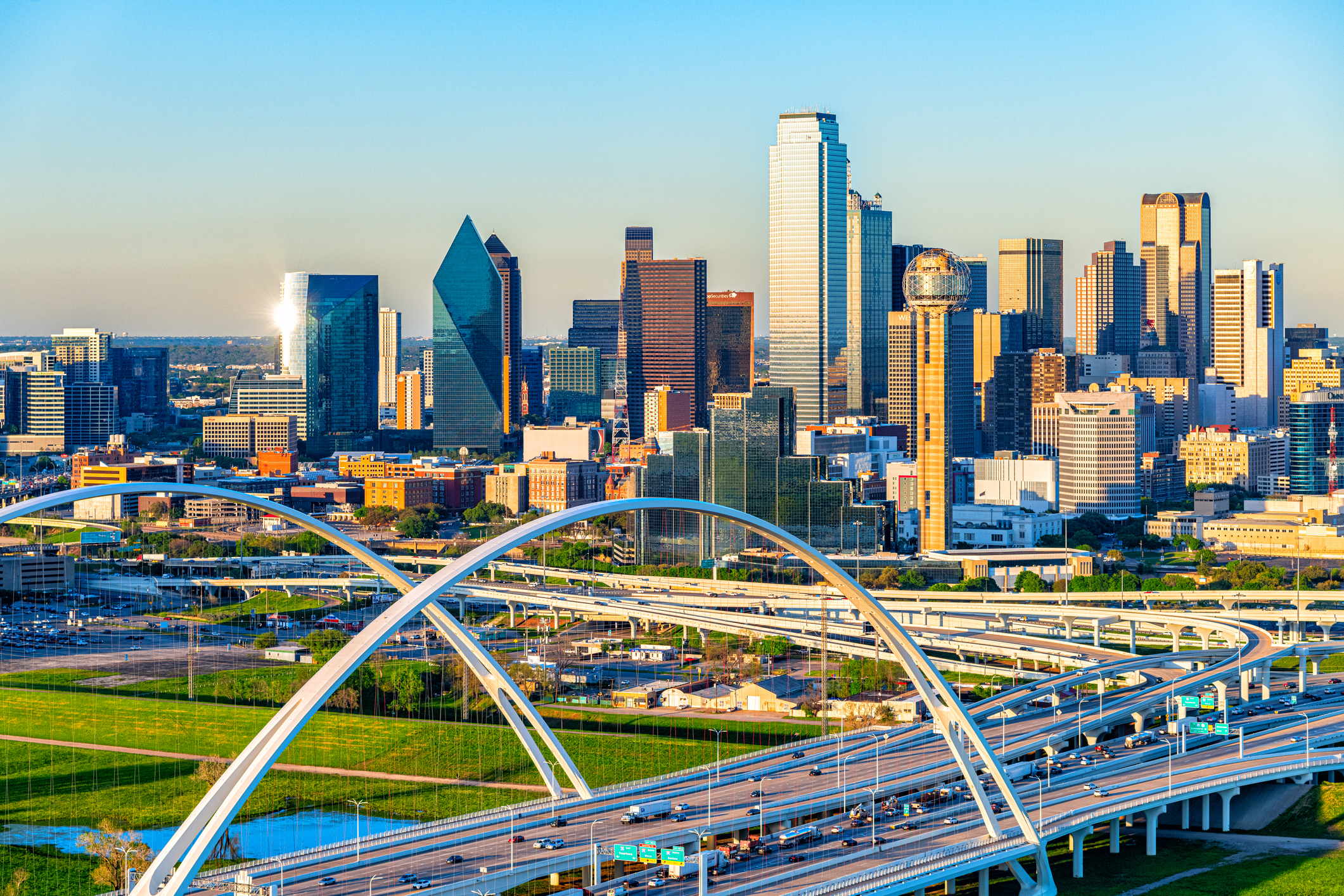 Dallas Skyline Aerial