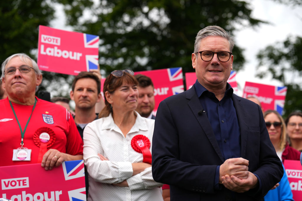 Keir Starmer Campaigns In The Home Counties As Election Day Comes Closer