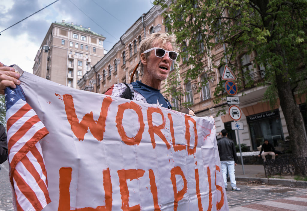 Demonstration Of Solidarity With Mariupol As Russia Resumes Attacks On Steel Plant