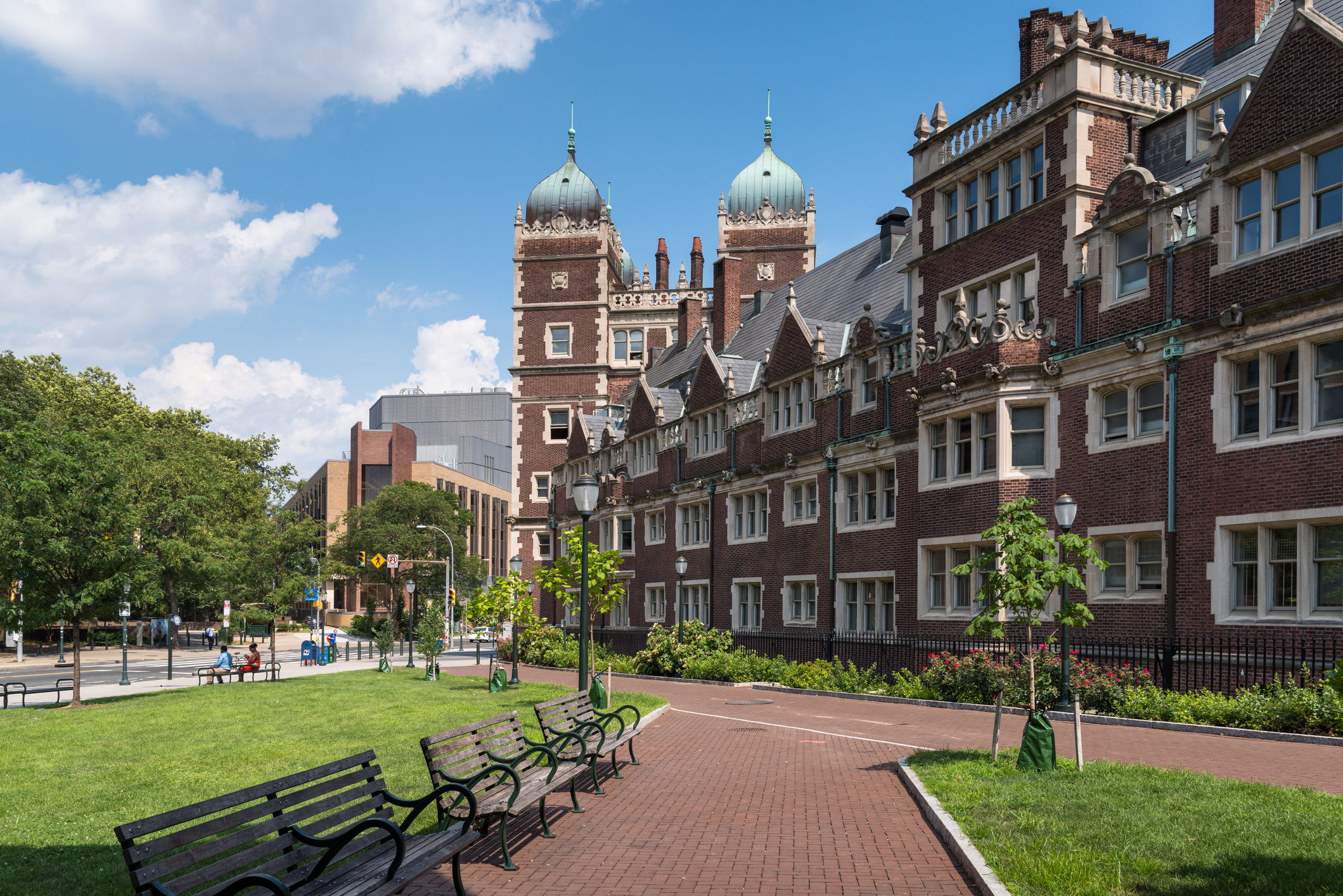 Weekend scene at the University of Pennsylvania campus