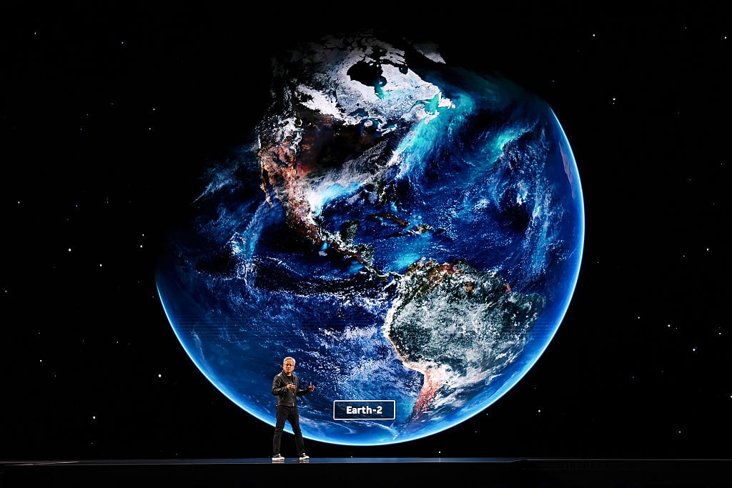 Nvidia CEO Jensen Huang Gives Keynote Address At Their GTC Event