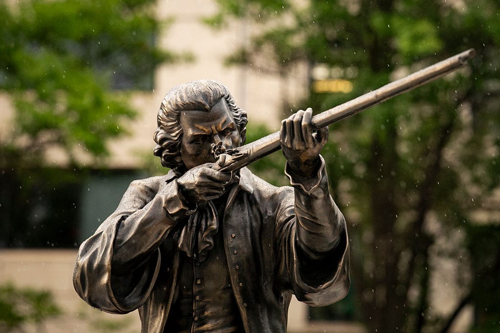 New Statues at Newly Renovated Freedom Plaza