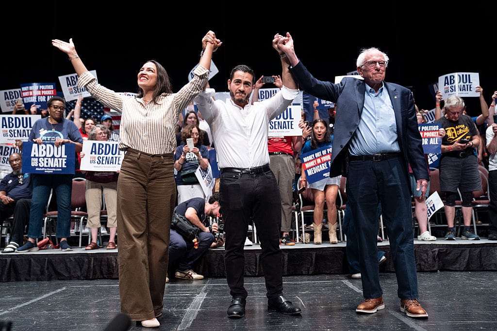 Michigan Senate Candidate Abdul El-Sayed Holds Rally In Detroit With Sen. Bernie Sanders And Rep. Alexandria Ocasio-Cortez