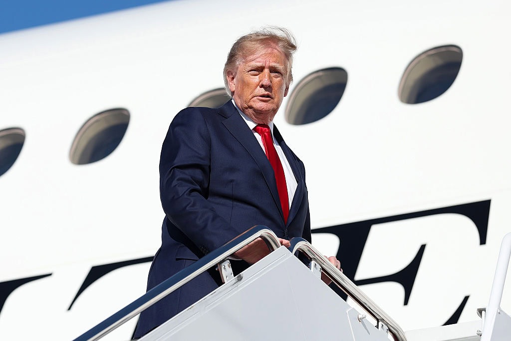 President Trump Travels To North Carolina