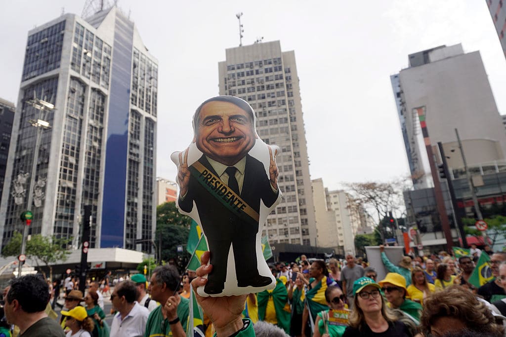 Supporters Of Former President Jair Bolsonaro Protest Against His Arrest