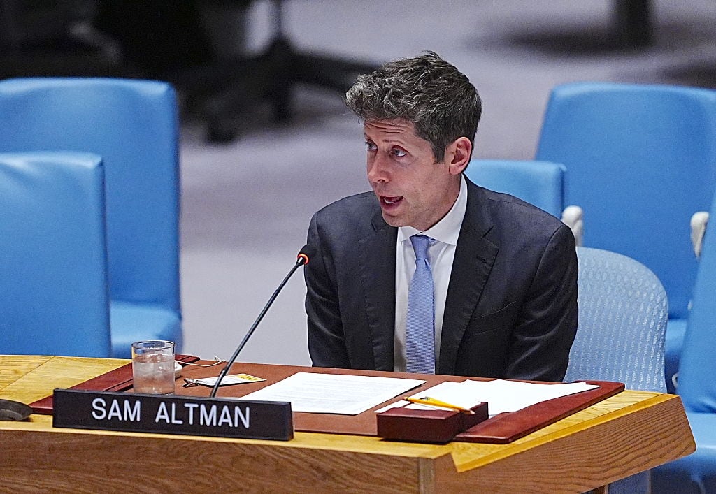OpenAI CEO Sam Altman attends the UN Security Council meeting on Artificial Intelligence