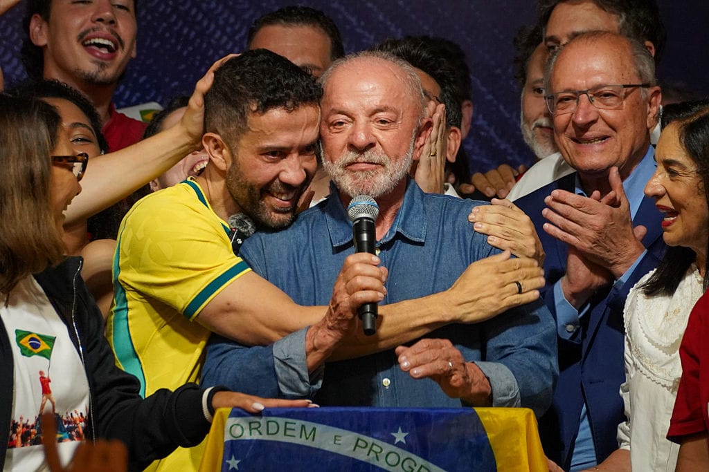 Re-elected President of Brazil Lula delivers victory speech in Sao Paulo after securing fourth term